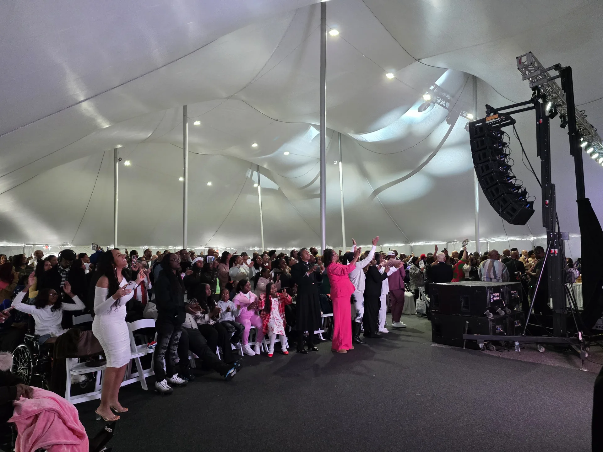 High Tension Fabric Tent Rental photo 11